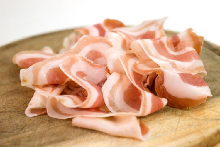 Pancetta affettata